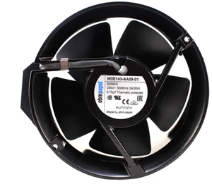 W2E143-AA09-01 Axial Cooling Fan 230V AC, 172×51mm, 24/26W, 2800/3300RPM, 420/500m³/h, Ball Bearing, for Inverter/Cabinet/Industrial Equipment Cooling W2E143-AA09-01 Axial Cooling Fan 230V AC, 172×51mm, 24/26W, 2800/3300RPM, 420/500m³/h, Ball Bearing, for Inverter/Cabinet/Industrial Equipment Cooling