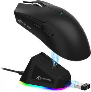 ATTACK SHARK X11 Wireless Gaming Mouse | PAW3311 Sensor, 22000 DPI, Tri-Mode, Lightweight, RGB Charging Dock, 5 Programmable Buttons Black ATTACK SHARK X11 Wireless Gaming Mouse | PAW3311 Sensor, 22000 DPI, Tri-Mode, Lightweight, RGB Charging Dock, 5 Programmable Buttons Black