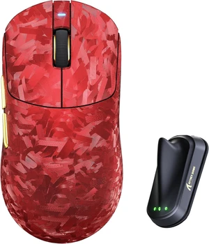 ATTACK SHARK RS3 UlTRA Carbon Fiber Wireless Gaming Mouse | PAW3955MAX Sensor, 52000 DPI, Dual 8K Polling Rate, Nordic 54L15 MCU, 100M Optical Switches, Web Driver Red ATTACK SHARK RS3 UlTRA Carbon Fiber Wireless Gaming Mouse | PAW3955MAX Sensor, 52000 DPI, Dual 8K Polling Rate, Nordic 54L15 MCU, 100M Optical Switches, Web Driver Red