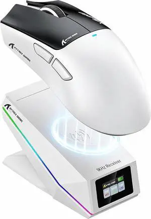 ATTACK SHARK X11 PRO V2 Tri-Mode Wireless Gaming Mouse with Magnetic RGB TFT Display Charging Dock, 66g Ultra-Lightweight, PAW3315 Sensor, 30000 DPI, 1000Hz Polling, Programmable for PC & Mac ATTACK SHARK X11 PRO V2 Tri-Mode Wireless Gaming Mouse with Magnetic RGB TFT Display Charging Dock, 66g Ultra-Lightweight, PAW3315 Sensor, 30000 DPI, 1000Hz Polling, Programmable for PC & Mac