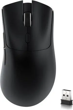 ATTACK SHARK R1 Tri-Mode Wireless Gaming Mouse, 2.4G/Wired/Bluetooth 5.2, 55g Ultra Lightweight, 18K DPI, HUYU 20M Clicks, Ergonomic for PC, Laptop, Windows Mac Black ATTACK SHARK R1 Tri-Mode Wireless Gaming Mouse, 2.4G/Wired/Bluetooth 5.2, 55g Ultra Lightweight, 18K DPI, HUYU 20M Clicks, Ergonomic for PC, Laptop, Windows Mac Black