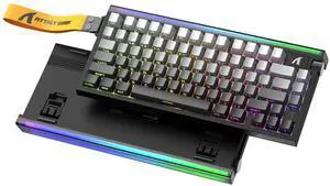 ATTACK SHARK R85 HE Wired 75% RT RGB Gaming Keyboard, 8K Polling, 0.005mm Accuracy, 0.08ms Latency, 256K Scan, Hall Effect Magnetic Switches, 5-Layer Sound Dampening, Software for PC & Mac ATTACK SHARK R85 HE Wired 75% RT RGB Gaming Keyboard, 8K Polling, 0.005mm Accuracy, 0.08ms Latency, 256K Scan, Hall Effect Magnetic Switches, 5-Layer Sound Dampening, Software for PC & Mac