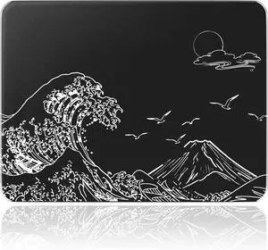 ATTACK SHARK CM05SE Tempered Glass Gaming Mousepad, Nano-Textured Ultra Smooth Surface, Precise Speed Control for Gaming & Office, 16.1" L x 12.2" W Black Wave ATTACK SHARK CM05SE Tempered Glass Gaming Mousepad, Nano-Textured Ultra Smooth Surface, Precise Speed Control for Gaming & Office, 16.1" L x 12.2" W Black Wave