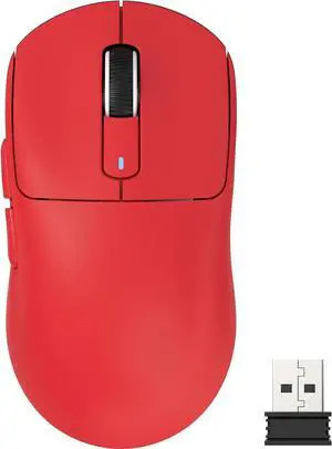 ATTACK SHARK X3 Lightweight Tri-Mode Wireless Gaming Mouse, 2.4G Bluetooth USB-C Wired, PAW3395 Sensor, 26K DPI, Kailh GM8.0 Switch, 5 Programmable Buttons for PC & Mac White Red ATTACK SHARK X3 Lightweight Tri-Mode Wireless Gaming Mouse, 2.4G Bluetooth USB-C Wired, PAW3395 Sensor, 26K DPI, Kailh GM8.0 Switch, 5 Programmable Buttons for PC & Mac White Red