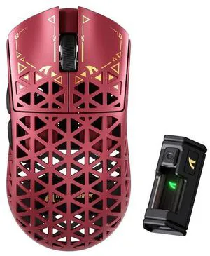 ATTACK SHARK R5 Ultra 8K Carbon Fiber Wireless Gaming Mouse, 39g Ultra-Light, PixArt PAW3950 MAX, Nordic 52840, 42000 DPI, Tri-Mode Wired/Bluetooth/2.4GHz Programmable Mouse for PC & Mac Red ATTACK SHARK R5 Ultra 8K Carbon Fiber Wireless Gaming Mouse, 39g Ultra-Light, PixArt PAW3950 MAX, Nordic 52840, 42000 DPI, Tri-Mode Wired/Bluetooth/2.4GHz Programmable Mouse for PC & Mac Red