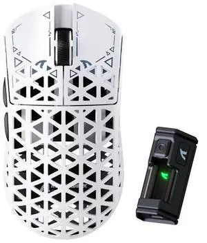 ATTACK SHARK R5 Ultra 8K Carbon Fiber Wireless Gaming Mouse, 39g Ultra-Light, PixArt PAW3950 MAX, Nordic 52840, 42000 DPI, Tri-Mode Wired/Bluetooth/2.4GHz Programmable Mouse for PC & Mac White ATTACK SHARK R5 Ultra 8K Carbon Fiber Wireless Gaming Mouse, 39g Ultra-Light, PixArt PAW3950 MAX, Nordic 52840, 42000 DPI, Tri-Mode Wired/Bluetooth/2.4GHz Programmable Mouse for PC & Mac White