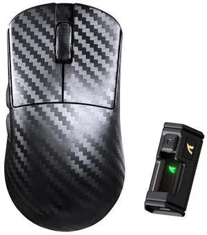 ATTACK SHARK R11 Ultra 8K Wireless Gaming Mouse, Carbon Fiber Shell, PAW3950MAX 42K DPI, 49g Superlight Tri-Mode Ergonomic Mouse Weave Black ATTACK SHARK R11 Ultra 8K Wireless Gaming Mouse, Carbon Fiber Shell, PAW3950MAX 42K DPI, 49g Superlight Tri-Mode Ergonomic Mouse Weave Black