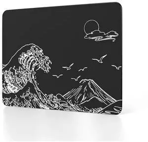 ATTACK SHARK CM05SE Tempered Glass Gaming Mousepad, Nano-Textured Ultra Smooth Surface, Precise Speed Control for Gaming & Office, 16.1" L x 12.2" W Black Wave ATTACK SHARK CM05SE Tempered Glass Gaming Mousepad, Nano-Textured Ultra Smooth Surface, Precise Speed Control for Gaming & Office, 16.1" L x 12.2" W Black Wave