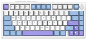 ATTACK SHARK X85 75% Wireless Mechanical Gaming Keyboard, 81-Key TKL, Triple Mode, Gasket Mount, Hot-Swappable, CNC Knob, RGB, PBT Keycaps, 5000mAh White ATTACK SHARK X85 75% Wireless Mechanical Gaming Keyboard, 81-Key TKL, Triple Mode, Gasket Mount, Hot-Swappable, CNC Knob, RGB, PBT Keycaps, 5000mAh White