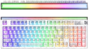 ATTACK SHARK R98 HE 98% Gaming Keyboard, Hall Effect Magnetic Switches, 8K Polling, 0.005mm Rapid Trigger, RGB White ATTACK SHARK R98 HE 98% Gaming Keyboard, Hall Effect Magnetic Switches, 8K Polling, 0.005mm Rapid Trigger, RGB White