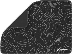 ATTACK SHARK CM02SE Gaming Mouse Pad, Medium 16.14 x 12.20 x 0.16 in, High-Density Fiber Surface, Low-Friction Smooth Control, 4mm Natural Rubber Base, Non-Slip, Micro-Knit Stitched Edges ATTACK SHARK CM02SE Gaming Mouse Pad, Medium 16.14 x 12.20 x 0.16 in, High-Density Fiber Surface, Low-Friction Smooth Control, 4mm Natural Rubber Base, Non-Slip, Micro-Knit Stitched Edges