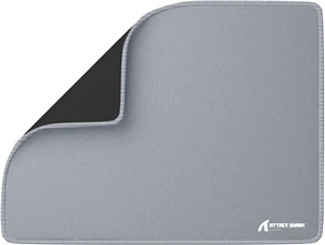 ATTACK SHARK CM02SE Gaming Mouse Pad, Medium 16.14 x 12.20 x 0.16 in, High-Density Fiber Surface, Low-Friction Smooth Control, 4mm Natural Rubber Base, Non-Slip, Micro-Knit Stitched Edges Gray ATTACK SHARK CM02SE Gaming Mouse Pad, Medium 16.14 x 12.20 x 0.16 in, High-Density Fiber Surface, Low-Friction Smooth Control, 4mm Natural Rubber Base, Non-Slip, Micro-Knit Stitched Edges Gray