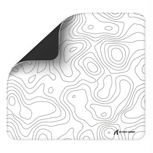 ATTACK SHARK CM02 Gaming Mouse Pad, 17.72 x 15.75 x 0.16 in, High-Density Fiber Surface, Low Friction, 4mm Non-Slip Natural Rubber Base, Micro-Knit Stitched Edges White Contour ATTACK SHARK CM02 Gaming Mouse Pad, 17.72 x 15.75 x 0.16 in, High-Density Fiber Surface, Low Friction, 4mm Non-Slip Natural Rubber Base, Micro-Knit Stitched Edges White Contour