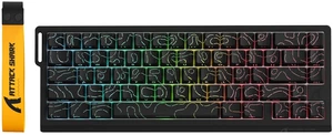 ATTACK SHARK X68 PRO HE Gaming Keyboard, 60% Aluminum, Hall Effect Magnetic Switches, 8000Hz, Adjustable Actuation, Rapid Trigger, Tri-Mode, RGB, QMK Web Driver ATTACK SHARK X68 PRO HE Gaming Keyboard, 60% Aluminum, Hall Effect Magnetic Switches, 8000Hz, Adjustable Actuation, Rapid Trigger, Tri-Mode, RGB, QMK Web Driver