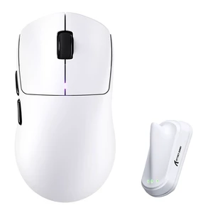 ATTACK SHARK F1 AIR 39g Ultra Lightweight Wireless Gaming Mouse, PAW3955MAX 60K DPI, Nordic 54L15, Dual 8K, Tri-Mode, 720H Battery, Web Driver