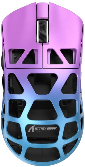 ATTACK SHARK R3 Gaming Mouse, 46g Ultra Lightweight, 8KHz Wireless, PAW3395 26K DPI, Tri-Mode 2.4G/Bluetooth/Wired, Kailh GM 8.0 Switches Purple ATTACK SHARK R3 Gaming Mouse, 46g Ultra Lightweight, 8KHz Wireless, PAW3395 26K DPI, Tri-Mode 2.4G/Bluetooth/Wired, Kailh GM 8.0 Switches Purple