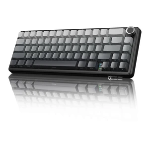 ATTACK SHARK X66 60% Mechanical Gaming Keyboard, 66 Keys Gasket Mount, Tri-Mode Wireless, Hot-Swappable, RGB Backlit, PBT Keycaps, 3000mAh Battery, Volume Knob, Win/Mac ATTACK SHARK X66 60% Mechanical Gaming Keyboard, 66 Keys Gasket Mount, Tri-Mode Wireless, Hot-Swappable, RGB Backlit, PBT Keycaps, 3000mAh Battery, Volume Knob, Win/Mac