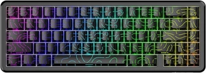 ATTACK SHARK X65 HE 65% Hall Effect Gaming Keyboard, 8000Hz Polling Rate, Rapid Trigger, 0.1-3.4mm Adjustable Actuation, Magnetic Switch, 67 Keys, RGB, Hot-Swappable, Wired Black Contour ATTACK SHARK X65 HE 65% Hall Effect Gaming Keyboard, 8000Hz Polling Rate, Rapid Trigger, 0.1-3.4mm Adjustable Actuation, Magnetic Switch, 67 Keys, RGB, Hot-Swappable, Wired Black Contour