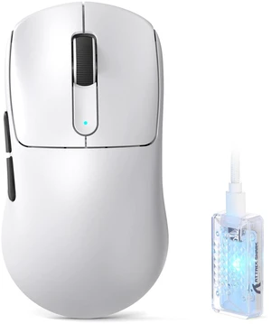 ATTACK SHARK V5 Ultra-Light Gaming Mouse, 53g, PAW3950MAX 42K DPI, 8KHz, Tri-Mode Wireless, Nordic 52840, RGB Receiver ATTACK SHARK V5 Ultra-Light Gaming Mouse, 53g, PAW3950MAX 42K DPI, 8KHz, Tri-Mode Wireless, Nordic 52840, RGB Receiver