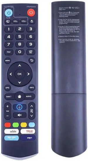 Replacement Universal Voice Remote for vSeeBox V3 Pro, V3 Plus | Fits V1, V2, V5 Pro, Elite, Max | Smart Bluetooth Voice Command & Backlit Buttons Replacement Universal Voice Remote for vSeeBox V3 Pro, V3 Plus | Fits V1, V2, V5 Pro, Elite, Max | Smart Bluetooth Voice Command & Backlit Buttons