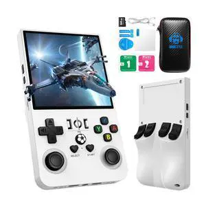 R36MAX Retro Handheld Game Console, 4.0 Inch 720x720 IPS Screen, 64GB Built-in 18,000+ Classic Game, Portable Hand Held Open Source Linux System, 4000mAh Battery Retro Gaming Console(White 64GB) R36MAX Retro Handheld Game Console, 4.0 Inch 720x720 IPS Screen, 64GB Built-in 18,000+ Classic Game, Portable Hand Held Open Source Linux System, 4000mAh Battery Retro Gaming Console(White 64GB)
