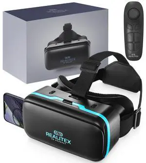 3D VR Headset for Kids + Android Remote - for iPhone & Android Phones | with 3D VR Videos & Apps Links | Virtual Reality Goggles Set for Beginners 3D VR Headset for Kids + Android Remote - for iPhone & Android Phones | with 3D VR Videos & Apps Links | Virtual Reality Goggles Set for Beginners