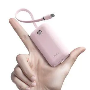 Mini Portable Charger 10,000mAh, 22.5W USB-C Fast Charging Power Bank with Built-in Cable, Travel Essential Ultra-Small Battery Pack Compatible for iPhone 17/16/16 Pro/15, Samsung, Google, Pink Mini Portable Charger 10,000mAh, 22.5W USB-C Fast Charging Power Bank with Built-in Cable, Travel Essential Ultra-Small Battery Pack Compatible for iPhone 17/16/16 Pro/15, Samsung, Google, Pink