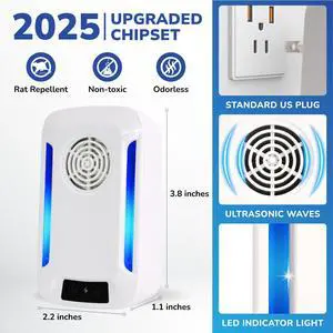 Ultrasonic Pest Repellent Indoor Plug in 6 Pack, Mouse Repellent Indoor, Mosquito Repellent, Pest Repellent Device for Roach, Rodent, Mouse, Bugs, Mosquito, Fleas, Spider, Ants Ultrasonic Pest Repellent Indoor Plug in 6 Pack, Mouse Repellent Indoor, Mosquito Repellent, Pest Repellent Device for Roach, Rodent, Mouse, Bugs, Mosquito, Fleas, Spider, Ants