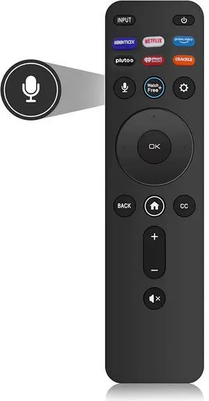 Voice Remote for Vizio Smart TV, XRT260 Remote Replacement for All Vizio LED LCD HD 4K UHD HDR Smart TVs with Shortcut Keys HBO Max, Netflix, Pluto, iHeart Radio, Crackle, Watchfree Voice Remote for Vizio Smart TV, XRT260 Remote Replacement for All Vizio LED LCD HD 4K UHD HDR Smart TVs with Shortcut Keys HBO Max, Netflix, Pluto, iHeart Radio, Crackle, Watchfree