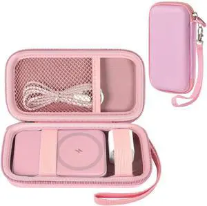 Case for Anker Magnetic Battery 10,000mAh Foldable Wireless Portable Charger, 633/622/621/321 5,000mAh Power Bank (MagGo) Holder, Storage for Baseus Power Delivery -Case Only (Sakura Pink, Medium) Case for Anker Magnetic Battery 10,000mAh Foldable Wireless Portable Charger, 633/622/621/321 5,000mAh Power Bank (MagGo) Holder, Storage for Baseus Power Delivery -Case Only (Sakura Pink, Medium)