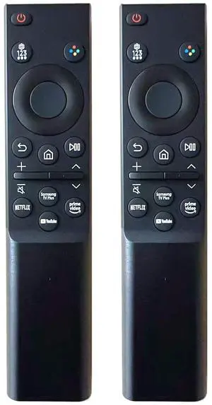 (Pack of 2) Replacement Remote for Samsung TV BN59-01484A, IR Infrared Control with Netflix YouTube Prime Video Buttons, Compatible with Samsung Crystal UHD 4K Smart TV,No Voice (Pack of 2) Replacement Remote for Samsung TV BN59-01484A, IR Infrared Control with Netflix YouTube Prime Video Buttons, Compatible with Samsung Crystal UHD 4K Smart TV,No Voice