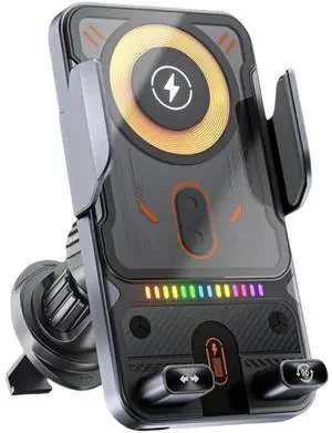 2026 New Cool Smart 2-in-1 Universal Car Phone Mount with Induction Opening/Closing, 15W Fast Charging, 360° Auto-Rotating for Air Vent - Switch Horizontal/Vertical (Black) 2026 New Cool Smart 2-in-1 Universal Car Phone Mount with Induction Opening/Closing, 15W Fast Charging, 360° Auto-Rotating for Air Vent - Switch Horizontal/Vertical (Black)