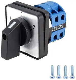 Changeover Switch LW28-20 3 Positions 8 Terminals Universal Rotary Cam Selector Latching Switches 550V 20A Changeover Switch LW28-20 3 Positions 8 Terminals Universal Rotary Cam Selector Latching Switches 550V 20A