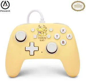 Nano Wired Controller for Nintendo Switch - Pikachu Friends, Comfortable Ergonomics, Officially Licensed Nano Wired Controller for Nintendo Switch - Pikachu Friends, Comfortable Ergonomics, Officially Licensed