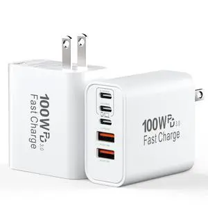 USB C Charging Blocks, 100W USBC Wall Super Fast Charger Block, Type C iPhone USB C Charger Charging Brick, 5-Port Multiport Charger Plug Power Adapter for iPhone 17/16/15/14/13 Pro Max, iPad, S25 USB C Charging Blocks, 100W USBC Wall Super Fast Charger Block, Type C iPhone USB C Charger Charging Brick, 5-Port Multiport Charger Plug Power Adapter for iPhone 17/16/15/14/13 Pro Max, iPad, S25