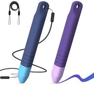Kid-Friendly Stylus Pens for Touch Screens with Tethers - Mixoo Anti-Rolling Tablet Stylus 2 Pack for Kids, Compatible with iPad, iPhone, Tablets, Kindle and All Touch Screen Devices (Blue+Purple) Kid-Friendly Stylus Pens for Touch Screens with Tethers - Mixoo Anti-Rolling Tablet Stylus 2 Pack for Kids, Compatible with iPad, iPhone, Tablets, Kindle and All Touch Screen Devices (Blue+Purple)