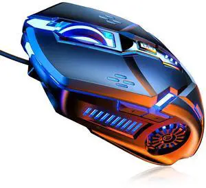 Silent Click Mouse, Gaming Mouse Wired, 6 Button,4 DPI Upto 3200 DPI, RGB Lights, Compatibility for PC/Laptop/Mac, Wired Mouse for Games and Office (Black(Silent Click)) Silent Click Mouse, Gaming Mouse Wired, 6 Button,4 DPI Upto 3200 DPI, RGB Lights, Compatibility for PC/Laptop/Mac, Wired Mouse for Games and Office (Black(Silent Click))