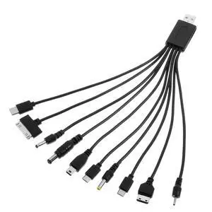 QfwdfcTrenz 10 in 1 USB Cables, Universal USB to Multi Plug Cell Phone Charger, Universal Multiple Charging Cord Charging Cable with 10 Ports for Cell Phones Speaker MP3 MP4 QfwdfcTrenz 10 in 1 USB Cables, Universal USB to Multi Plug Cell Phone Charger, Universal Multiple Charging Cord Charging Cable with 10 Ports for Cell Phones Speaker MP3 MP4