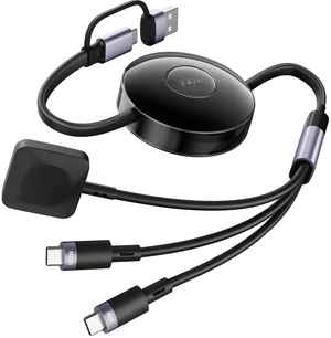 100W Retractable 2X USB-C Charging Cable with Apple Watch Charger - 3-in-1 Dual USB C (100W/10W) and iWatch Fast Charger, Portable Travel Multi Charge Cord for iPhone 15/16/17, iPad, Android, MacBook 100W Retractable 2X USB-C Charging Cable with Apple Watch Charger - 3-in-1 Dual USB C (100W/10W) and iWatch Fast Charger, Portable Travel Multi Charge Cord for iPhone 15/16/17, iPad, Android, MacBook