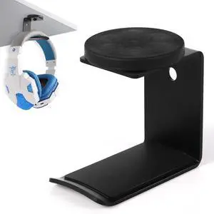Magnetic Headphone Holder, Headset Hooks, Aluminum Headphone Hanger for Desk & Table, Headphone Mount Stand with Rubber Pad, Compatible with All Gaming Headsets (Black) Magnetic Headphone Holder, Headset Hooks, Aluminum Headphone Hanger for Desk & Table, Headphone Mount Stand with Rubber Pad, Compatible with All Gaming Headsets (Black)