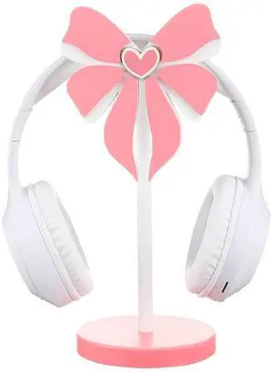 Pink Bow Headphone Stand Cute Wood Headphone Stand Adorable Headset Holder Accessories Gamer Gifts for Teenage Women Teacher Girlfriend Office Worker Wife Gamer Room Decor Office Desk Pink Bow Headphone Stand Cute Wood Headphone Stand Adorable Headset Holder Accessories Gamer Gifts for Teenage Women Teacher Girlfriend Office Worker Wife Gamer Room Decor Office Desk