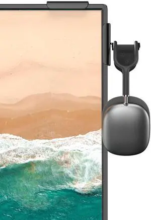 Headphone Holder for Screen, Plastic Headphone Stand, Headset Stand Suitable for AirPods Max, Sony, Bose, Beats and More (black) Headphone Holder for Screen, Plastic Headphone Stand, Headset Stand Suitable for AirPods Max, Sony, Bose, Beats and More (black)