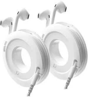 Side Winder Mini and Max Headphone, Earbud and Charging Cable Winder and Organizer Perfect for Wrapping Earbuds and Cords for Travel and Organization 2-Pack (White, Mini) Side Winder Mini and Max Headphone, Earbud and Charging Cable Winder and Organizer Perfect for Wrapping Earbuds and Cords for Travel and Organization 2-Pack (White, Mini)