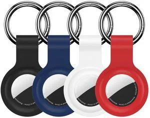 Compatible for AirTag Holder Keychain 4 Pack for Air Tag 1st&2nd Generation | Airtag Key Chain Ring Case Cover for Air Tag Holder GPS Tracker Item Air Tags Finders Air Tagholder for Kids,Bags,Luggages Compatible for AirTag Holder Keychain 4 Pack for Air Tag 1st&2nd Generation | Airtag Key Chain Ring Case Cover for Air Tag Holder GPS Tracker Item Air Tags Finders Air Tagholder for Kids,Bags,Luggages