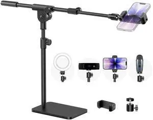 Overhead Phone Mount Webcam Stand Camera Mount Tripod for Desk Overhead Phone Mount Webcam Stand Camera Mount Tripod for Desk