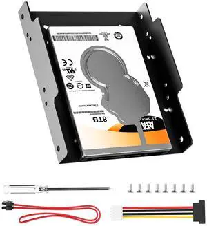 2.5 '' to 3.5'' SATA Hard Drive Mounting Bracket Tray Adapter Internal Drive Bay Converter for 7 / 9.5 / 12.5mm, Make 2.5 SSD Mount into 3.5 HDD Bay 2.5 '' to 3.5'' SATA Hard Drive Mounting Bracket Tray Adapter Internal Drive Bay Converter for 7 / 9.5 / 12.5mm, Make 2.5 SSD Mount into 3.5 HDD Bay
