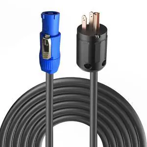 11AWG PowerCON Cable,NEMA 5-15p to PowerCON Connector,PowerCON Power Cable 20A 3 Pin PowerCon Input Male Connector Extension Power Wire for Outdoor Stage Light LED Screen-15FT 11AWG PowerCON Cable,NEMA 5-15p to PowerCON Connector,PowerCON Power Cable 20A 3 Pin PowerCon Input Male Connector Extension Power Wire for Outdoor Stage Light LED Screen-15FT
