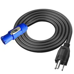 3-Prong NEMA 5-15P to PowerCON AC Power Cable Cord 20A 3 Pin PowerCon Input Male Connector to NEMA 5-15P Male Extension Power Wire 16AWG for Outdoor Stage Light LED Screen-6FT 3-Prong NEMA 5-15P to PowerCON AC Power Cable Cord 20A 3 Pin PowerCon Input Male Connector to NEMA 5-15P Male Extension Power Wire 16AWG for Outdoor Stage Light LED Screen-6FT