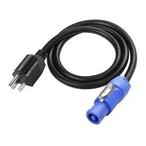 3-Prong NEMA 5-15P to PowerCON AC Power Cable Cord 20A 3 Pin PowerCon Input Male Connector to NEMA 5-15P Male Extension Power Wire 16AWG for Outdoor Stage Light LED Screen-1M/3.2FT 3-Prong NEMA 5-15P to PowerCON AC Power Cable Cord 20A 3 Pin PowerCon Input Male Connector to NEMA 5-15P Male Extension Power Wire 16AWG for Outdoor Stage Light LED Screen-1M/3.2FT