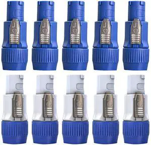 10 Pcs Powercon Connector 3 XLR AC Audio Stage Circular Connector Plug 3 Pin Compatible with Neutrik Powercon NAC3FCA NAC3FCB NAC3MA-1 NAC3MPB-1 10 Pcs Powercon Connector 3 XLR AC Audio Stage Circular Connector Plug 3 Pin Compatible with Neutrik Powercon NAC3FCA NAC3FCB NAC3MA-1 NAC3MPB-1